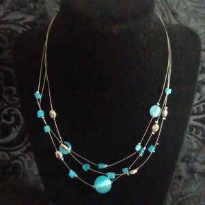 Vintage Sea Blue Necklace